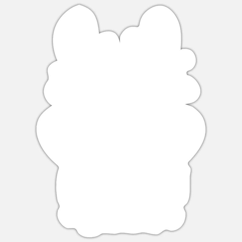 Cute Rainbow Easter Eggs Sticker size S (10 x 10 cm)