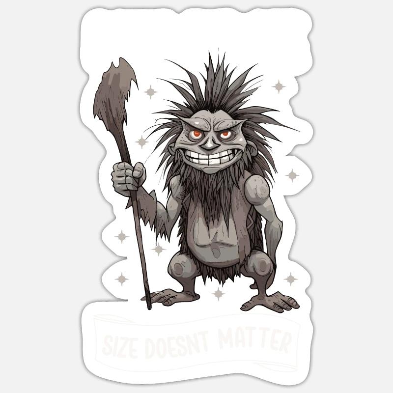 Pukwudgie Kryptide Folklore Mythen Kryptozoologe Sticker Größe S (10 x 10 cm)