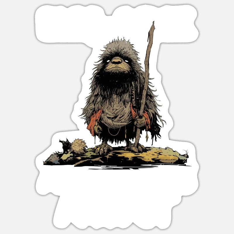 Pukwudgie Kryptide Folklore Mythen Kryptozoologe Sticker Größe S (10 x 10 cm)