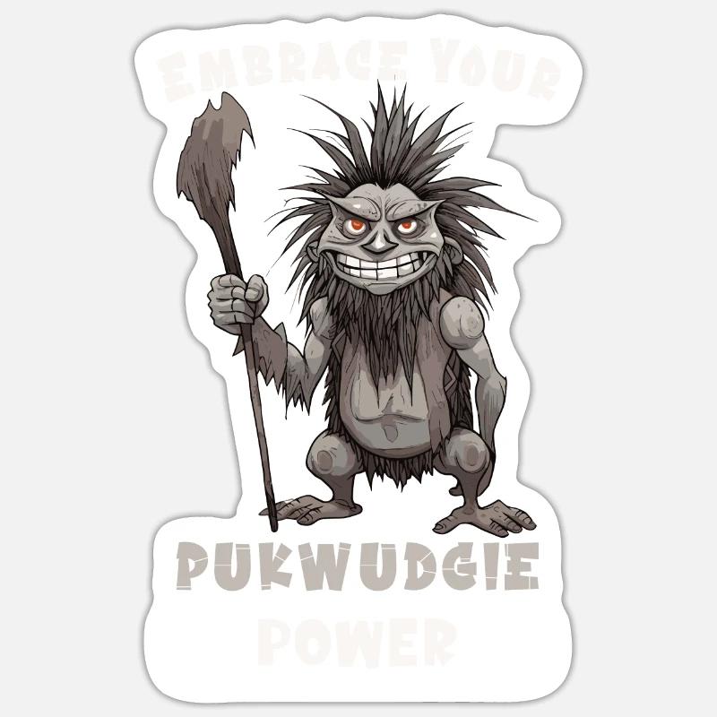 Pukwudgie Kryptide Folklore Mythen Kryptozoologe Sticker Größe S (10 x 10 cm)