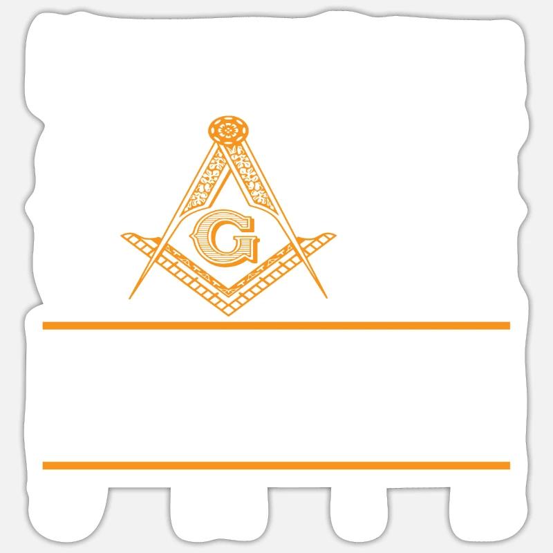 Masonic Gift I Masonic Freemasonry Sticker size S (10 x 10 cm)