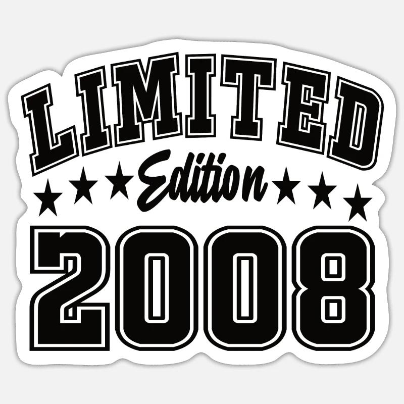 Édition limitée 2008 - Sticker taille S (10 x 10 cm) - blanc mat
