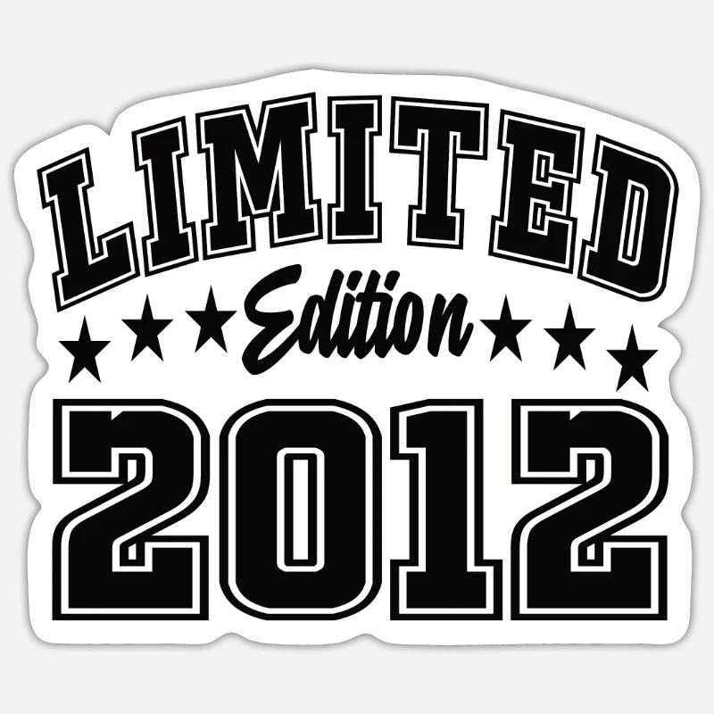 Édition limitée 2012 - Sticker taille S (10 x 10 cm) - blanc mat