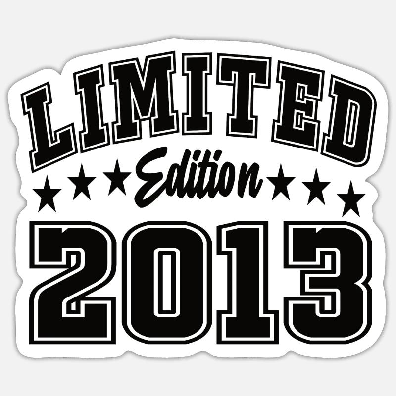 Limited Edition 2013 - Sticker Größe S (10 x 10 cm) - Mattweiß