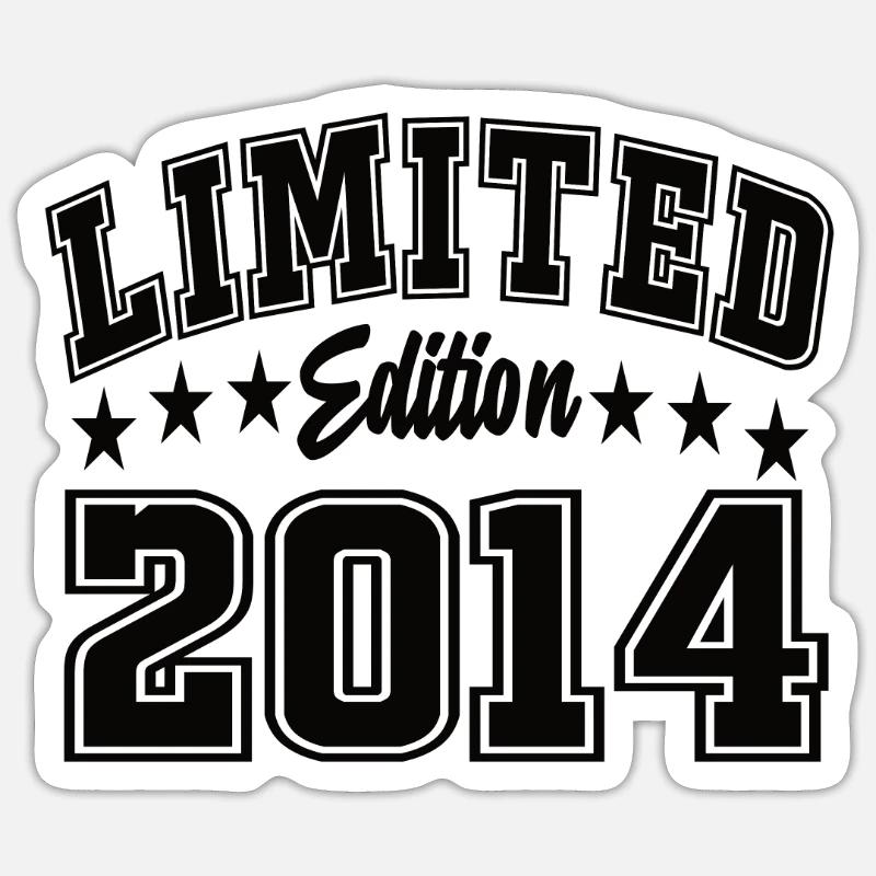 Limited Edition 2014 - Sticker Größe S (10 x 10 cm) - Mattweiß