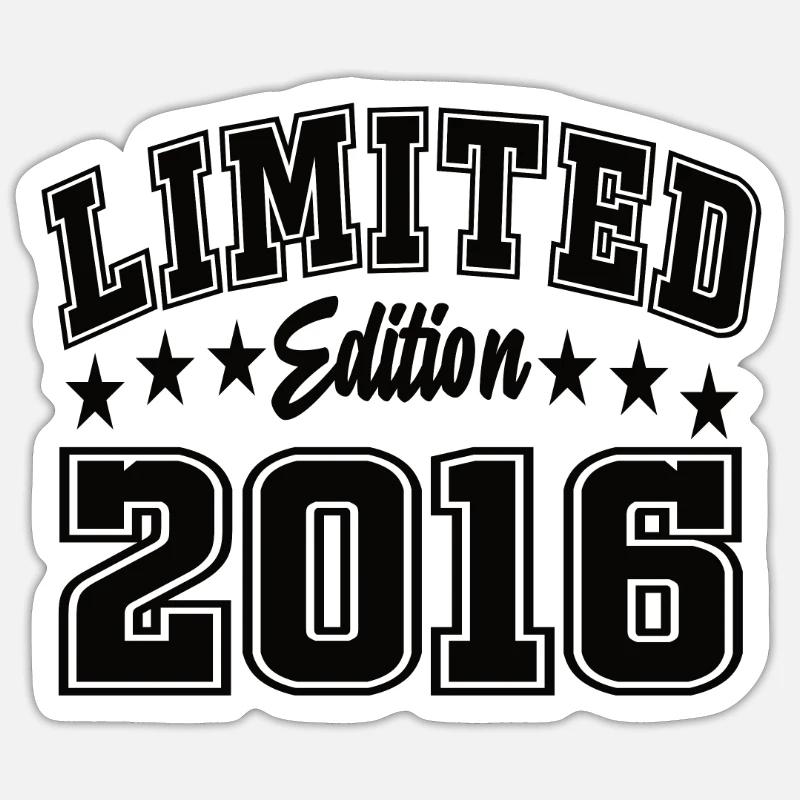 Limited Edition 2016 - Sticker Größe S (10 x 10 cm) - Mattweiß