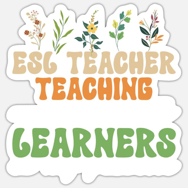 Teacher English Second Language Foreign Language Sticker size S (10 x 10 cm)