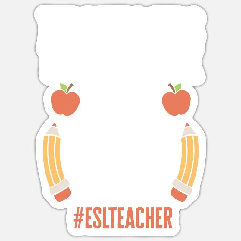 Teacher English Second Language Foreign Language Sticker size S (10 x 10 cm)