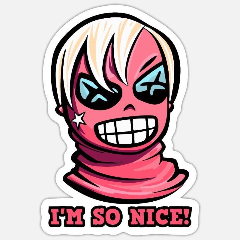 I'm so nice - Sticker size S (10 x 10 cm) - white matte