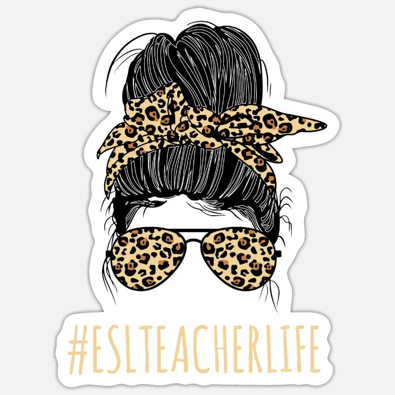 Teacher English Second Language Foreign Language Sticker size S (10 x 10 cm)