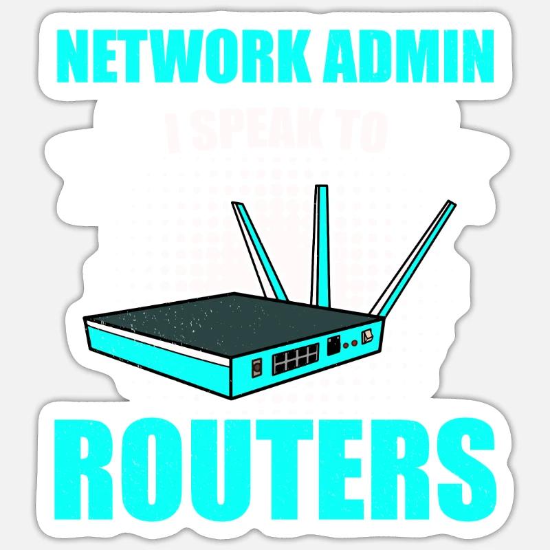 Network Administrator System Administrator Network Sticker size S (10 x 10 cm)