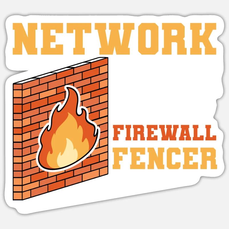 Netzwerkadministrator Systemadministrator Netzwerk Sticker Größe S (10 x 10 cm)
