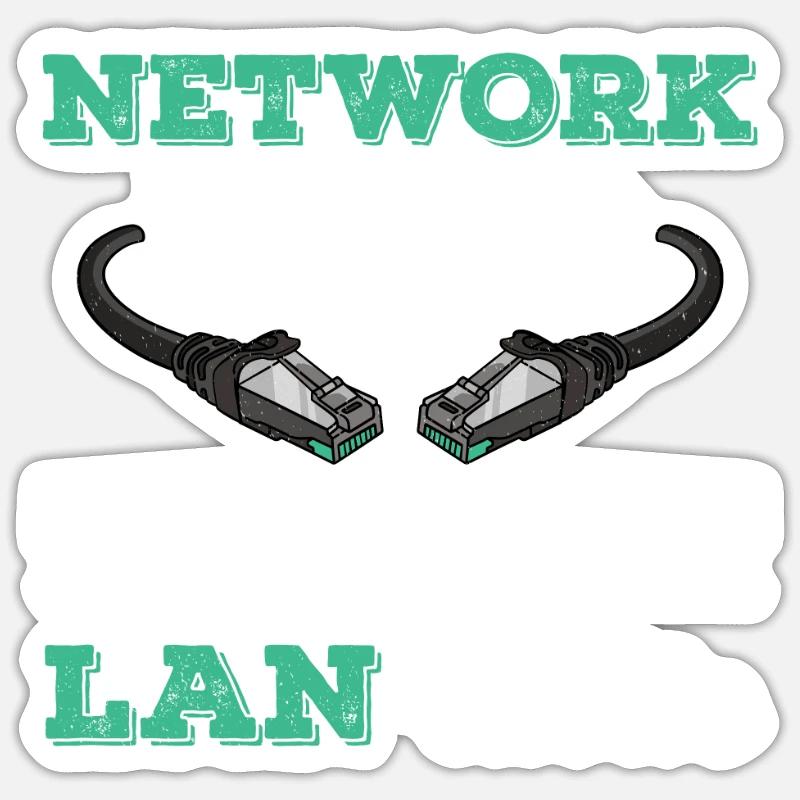 Netzwerkadministrator Systemadministrator Netzwerk - Sticker Größe S (10 x 10 cm) - Mattweiß