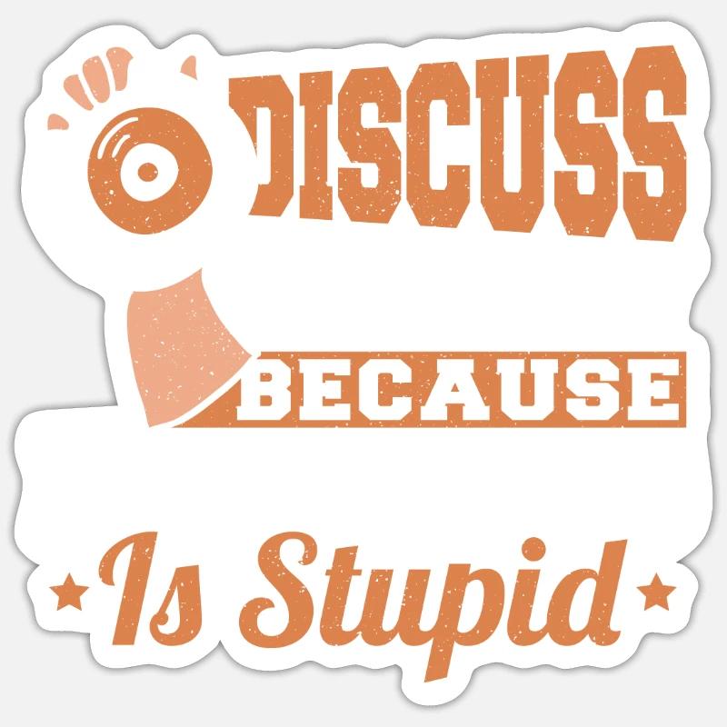 Diskuswerfen Diskuswerfer Geschenk Sticker Größe S (10 x 10 cm)