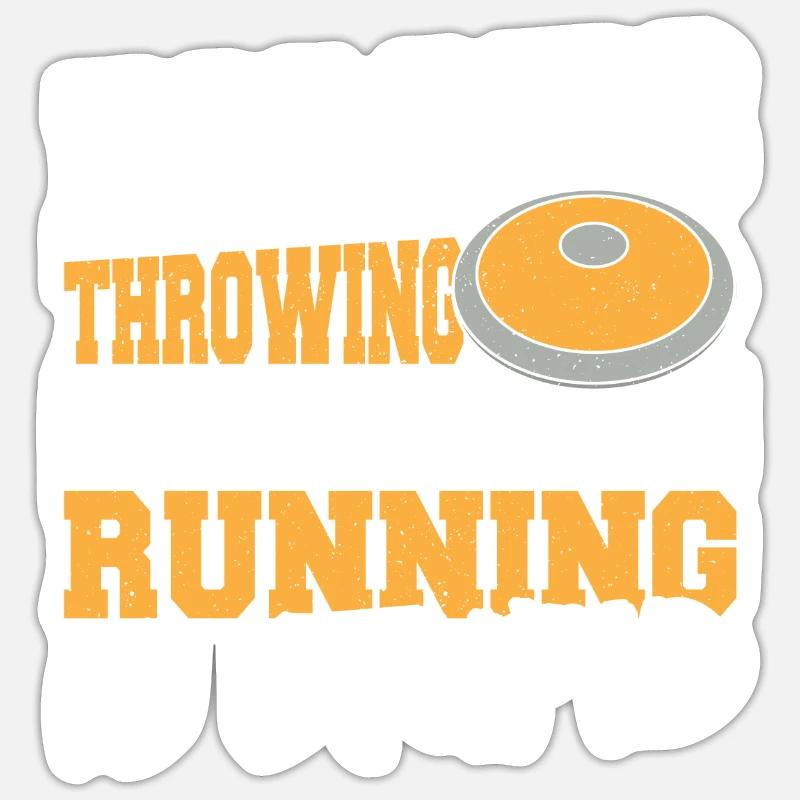 Diskuswerfen Diskuswerfer Geschenk Sticker Größe S (10 x 10 cm)