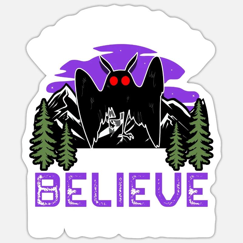 Cryptid Cryptozoology - Sticker size S (10 x 10 cm) - white matte