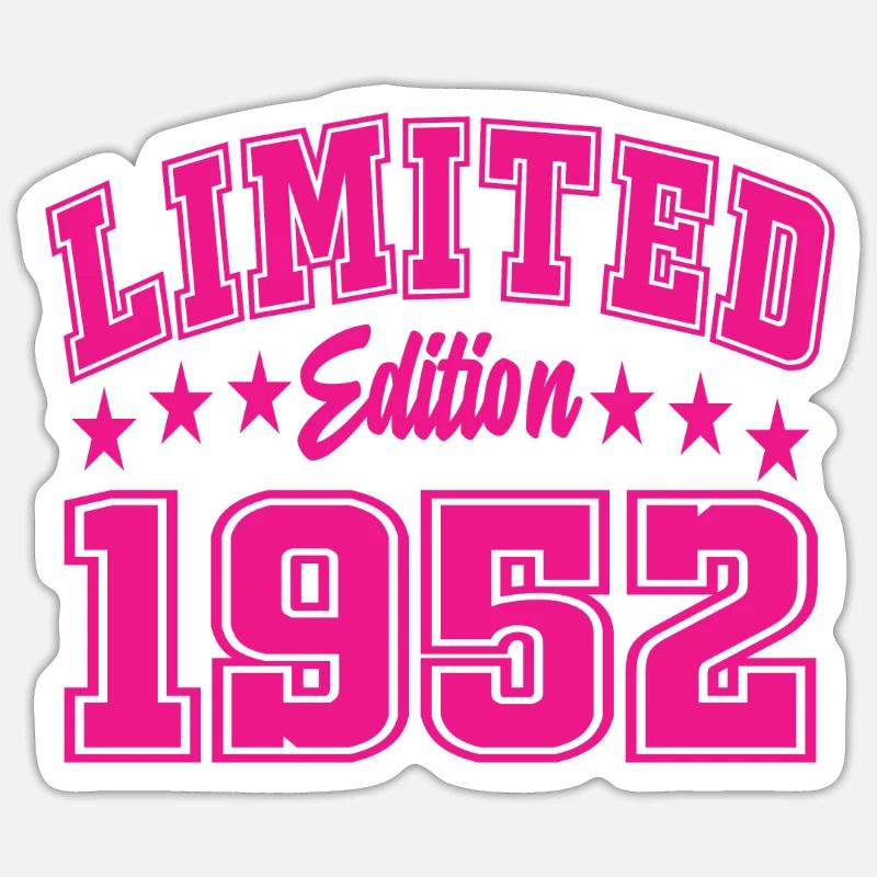 Édition limitée 1952 - Sticker taille S (10 x 10 cm) - blanc mat