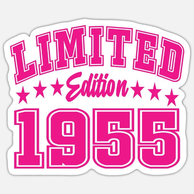 Édition limitée 1955 - Sticker taille S (10 x 10 cm) - blanc mat