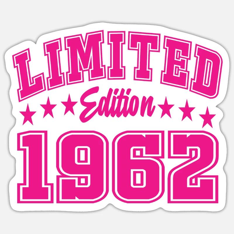 Édition limitée 1962 - Sticker taille S (10 x 10 cm) - blanc mat