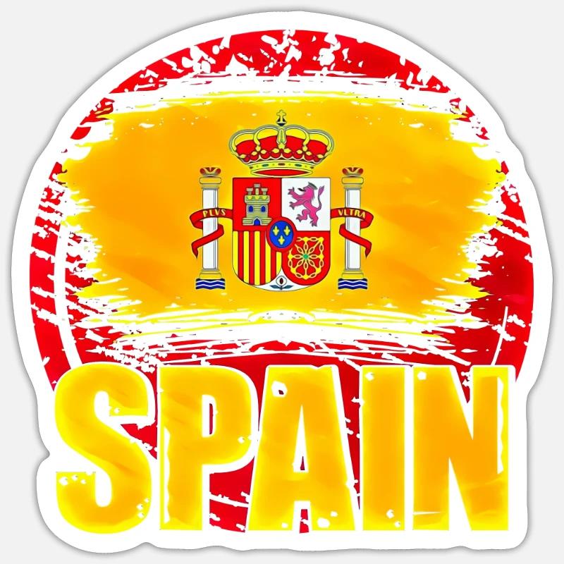 Spain - Sticker size S (10 x 10 cm) - white matte