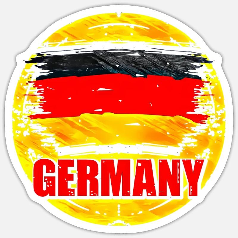 Germany - Sticker size S (10 x 10 cm) - white matte