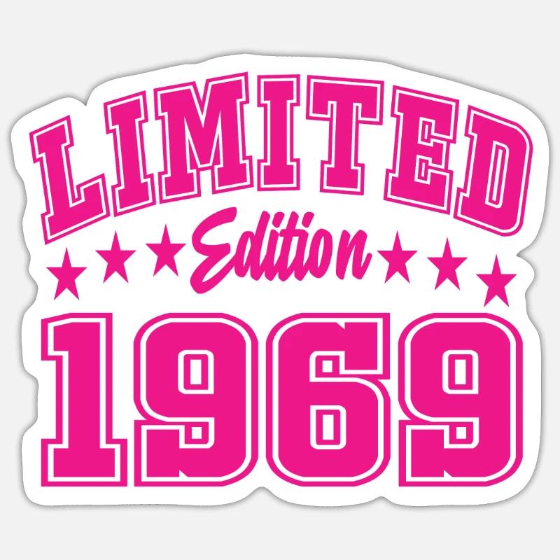 Édition limitée 1969 - Sticker taille S (10 x 10 cm) - blanc mat