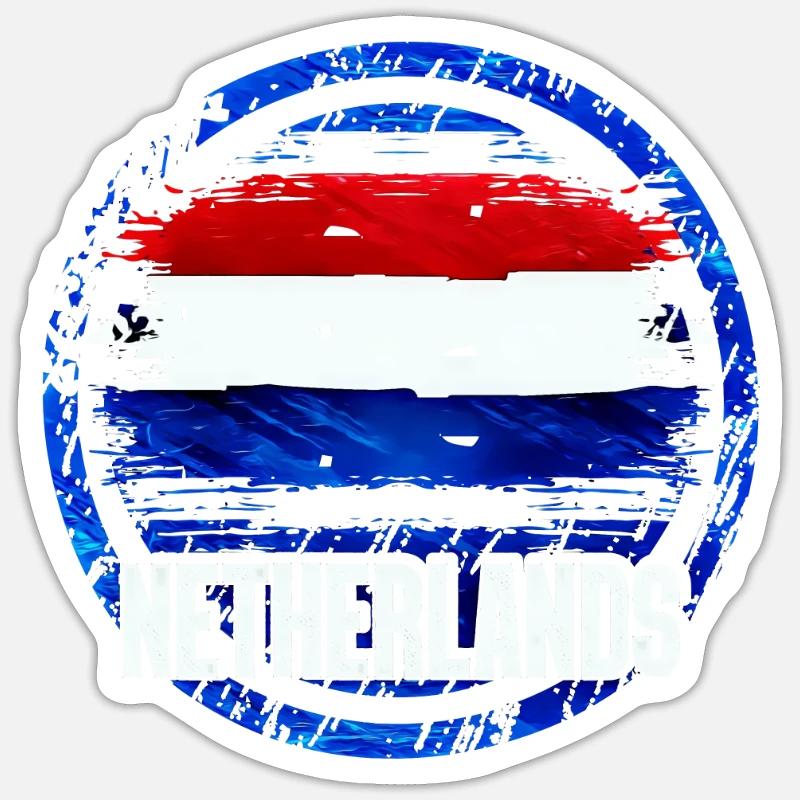 Netherlands - Sticker size S (10 x 10 cm) - white matte