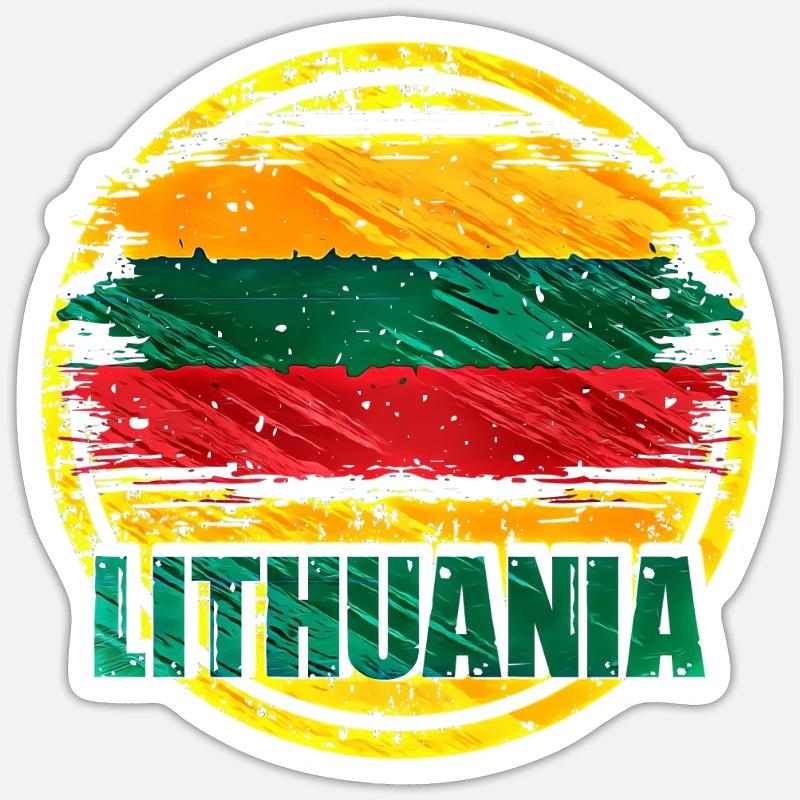 Lithuania - Sticker size S (10 x 10 cm) - white matte