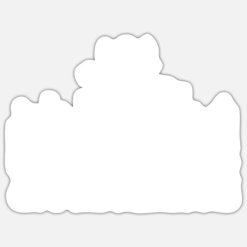 Ölfeld Bohrinsel Fracking - Sticker Größe S (10 x 10 cm) - Mattweiß
