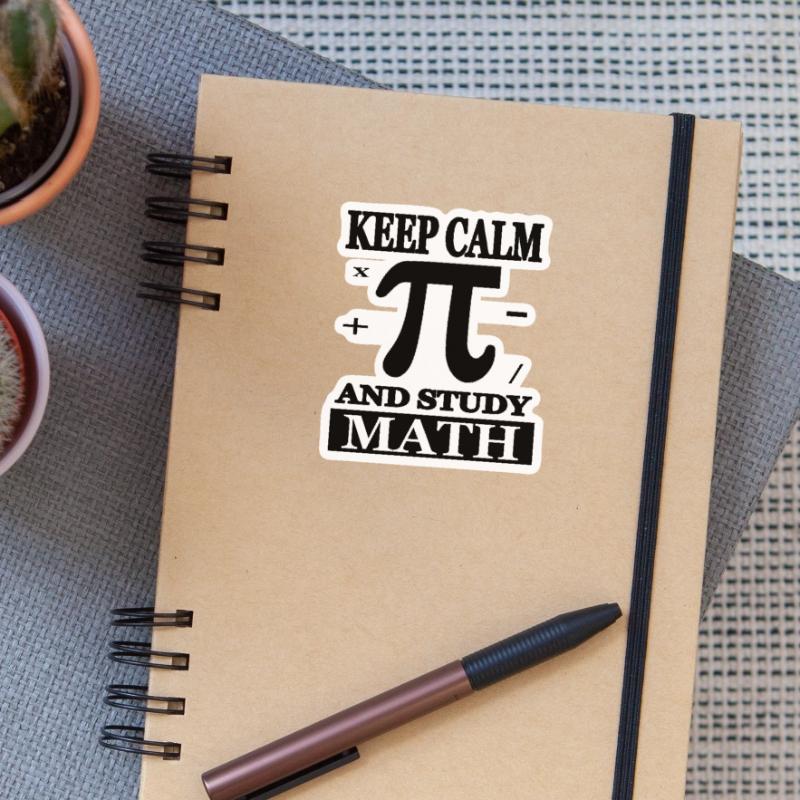 Math Study Math Student Math Gift Sticker size S (10 x 10 cm)