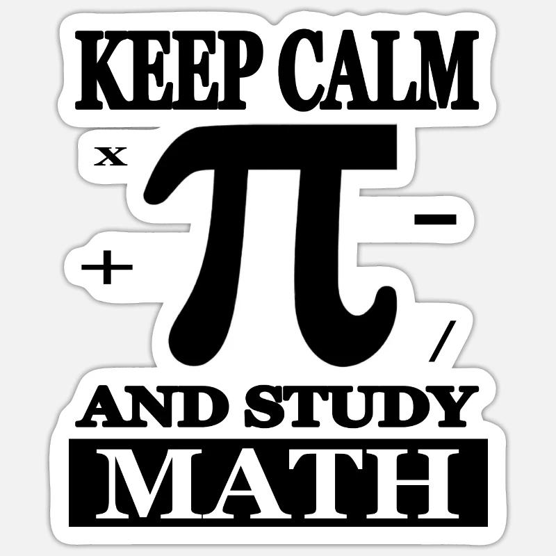 Math étudier Math étudiant Math cadeau Sticker taille S (10 x 10 cm)
