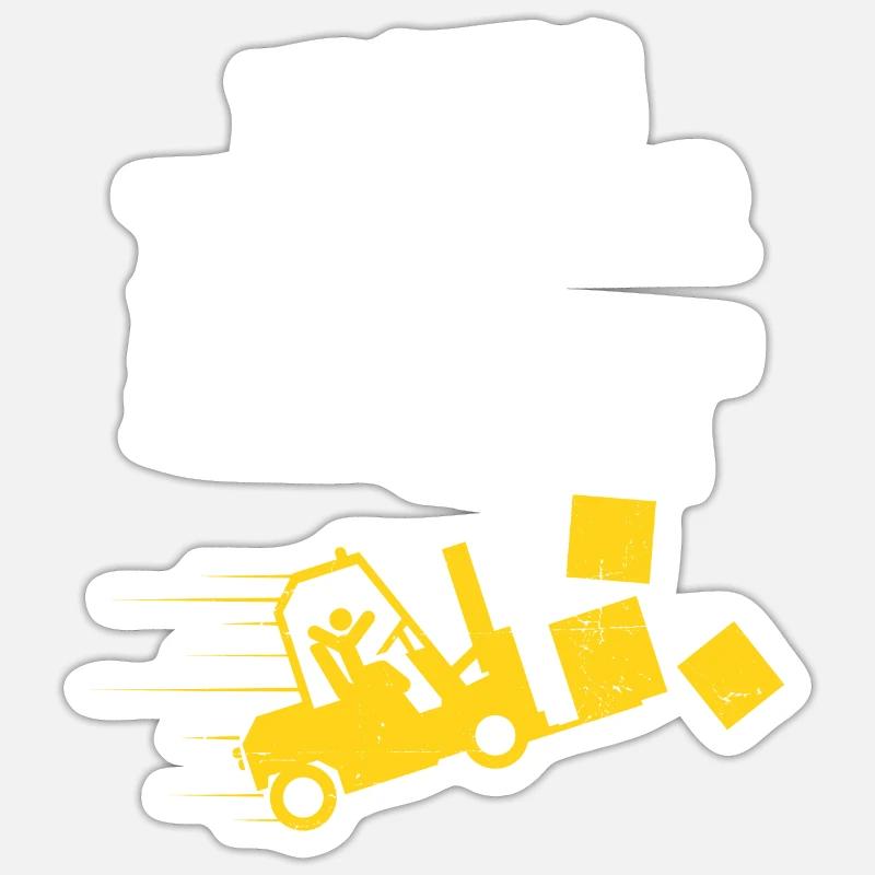 Forklift Operator It Was The Other Shift Forklift Sticker Größe S (10 x 10 cm)