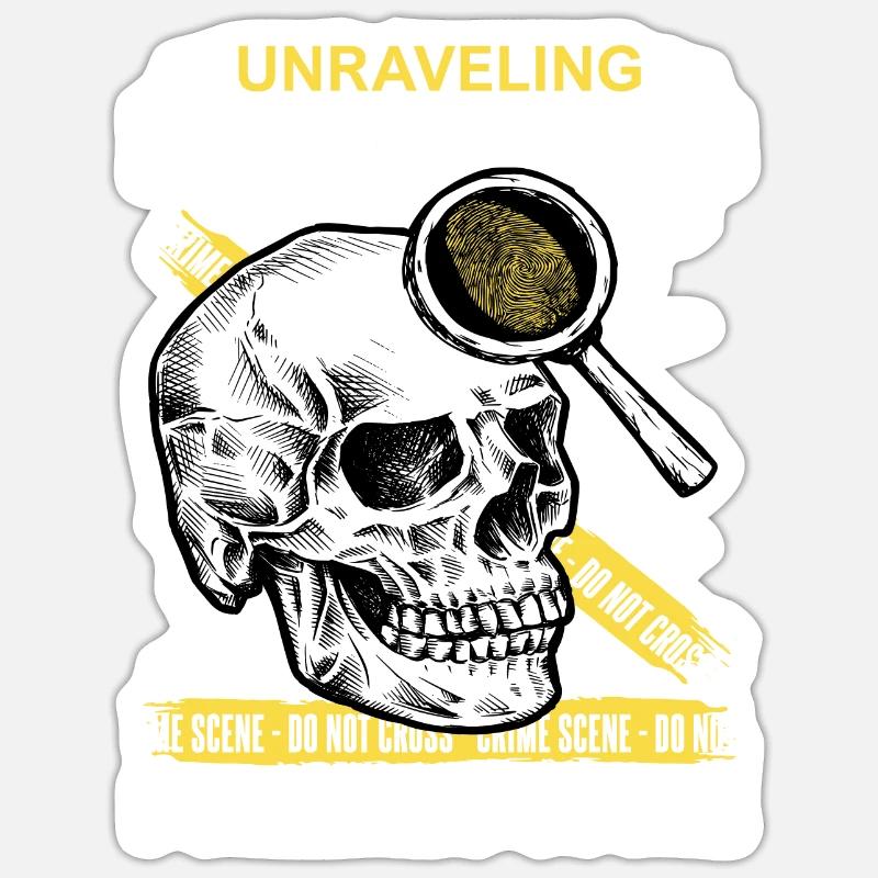 Pathologist, Forensic Expert, Crime Scene Analyst Sticker size S (10 x 10 cm)