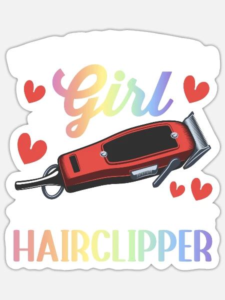 Friseurin Friseurin - Sticker Größe S (10 x 10 cm) - Mattweiß