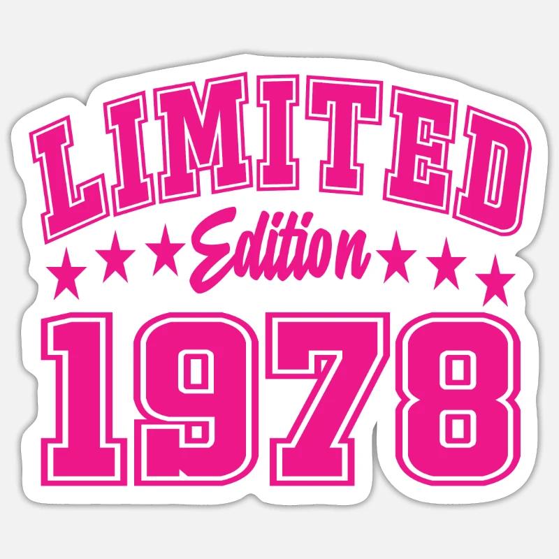 Édition limitée 1978 - Sticker taille S (10 x 10 cm) - blanc mat