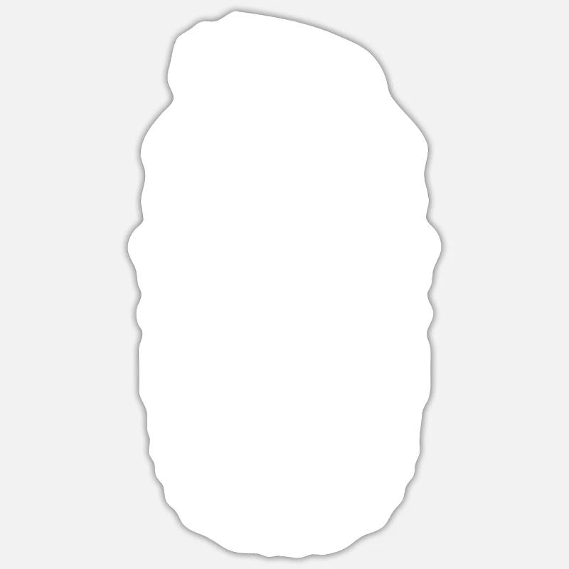 Bart Vollbart Sticker Größe S (10 x 10 cm)