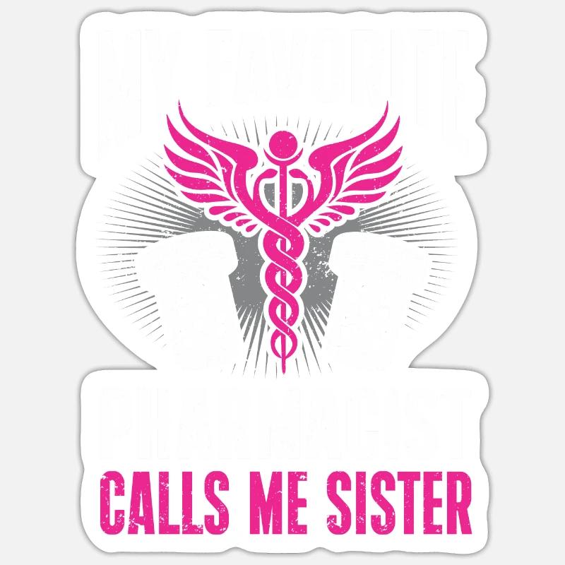Apothecary Gift Pharmacy - Sticker size S (10 x 10 cm) - white matte