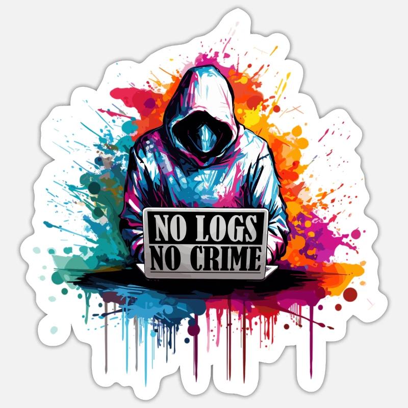 Code du hacker éthique : Pas de journaux, pas de Sticker taille S (10 x 10 cm)