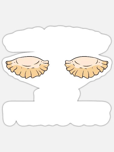 Pierogi Rezept polnische Pierogi - Sticker Größe S (10 x 10 cm) - Mattweiß
