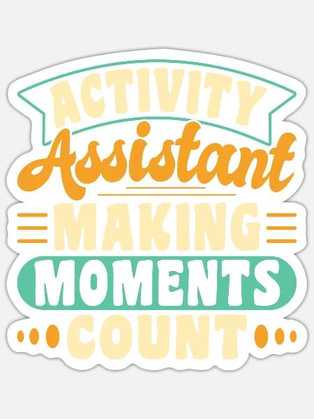 Awesome Activity Director - Sticker Größe S (10 x 10 cm) - Mattweiß