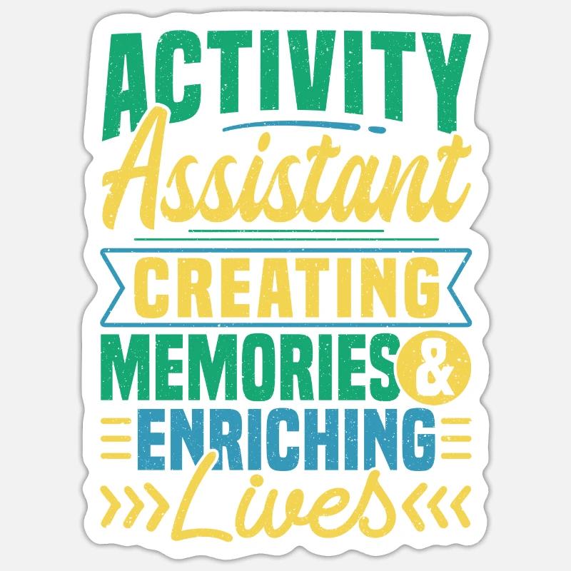 Activity Assistant Appreciation - Sticker Größe S (10 x 10 cm) - Mattweiß