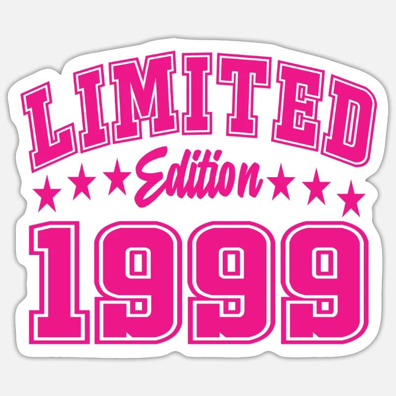 Édition limitée 1999 - Sticker taille S (10 x 10 cm) - blanc mat