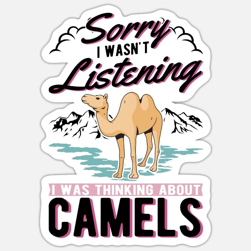 Kamel Dromedar Ägypten Geschenk Großkamel Sticker Größe S (10 x 10 cm)