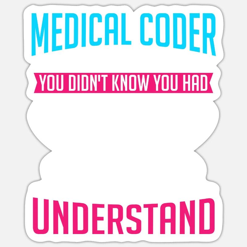 Spécialiste du codage de codeur médical Sticker taille S (10 x 10 cm)