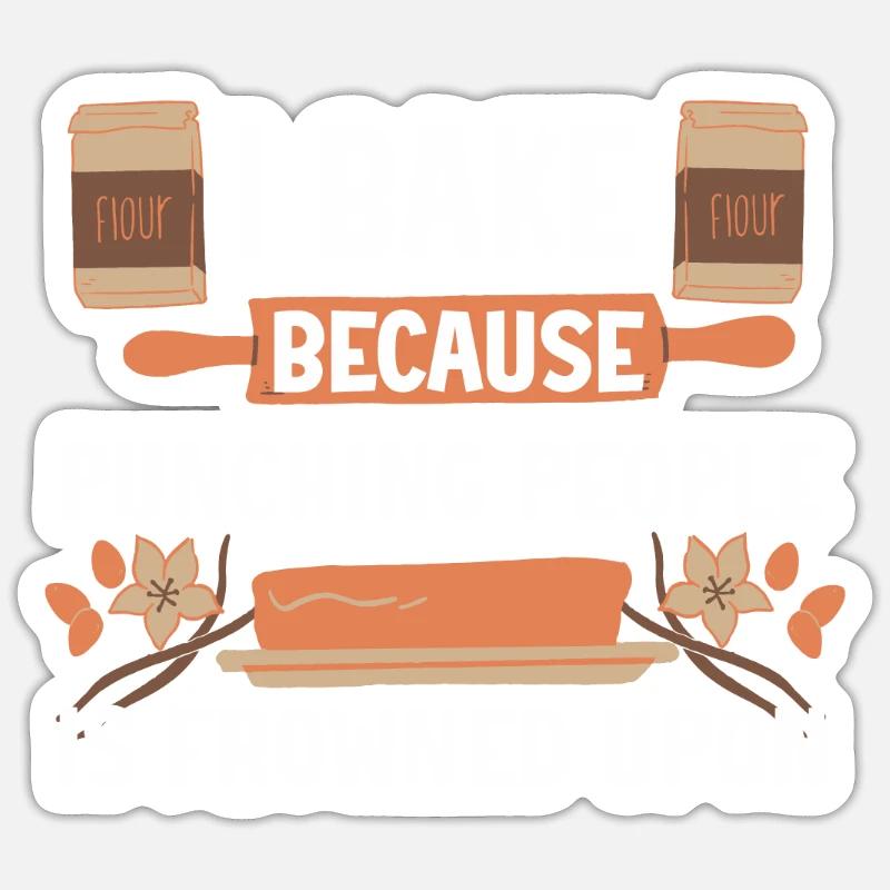 Baker Gift Baking for Bakers Sticker size S (10 x 10 cm)