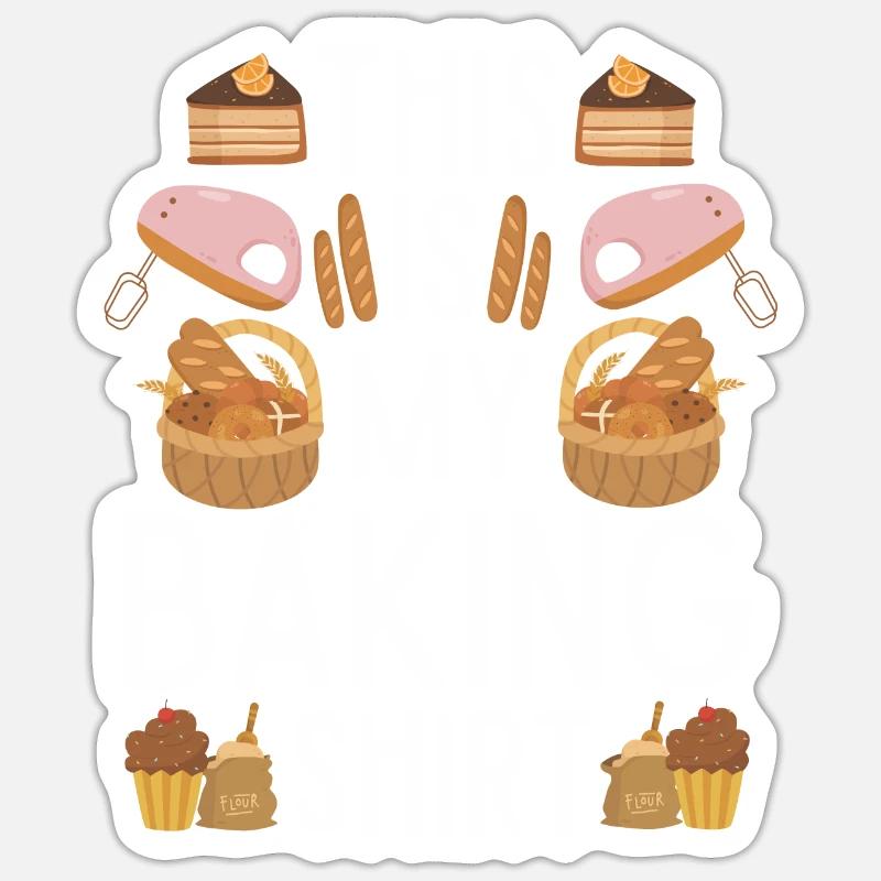 Baker Gift Baking for Bakers Sticker size S (10 x 10 cm)