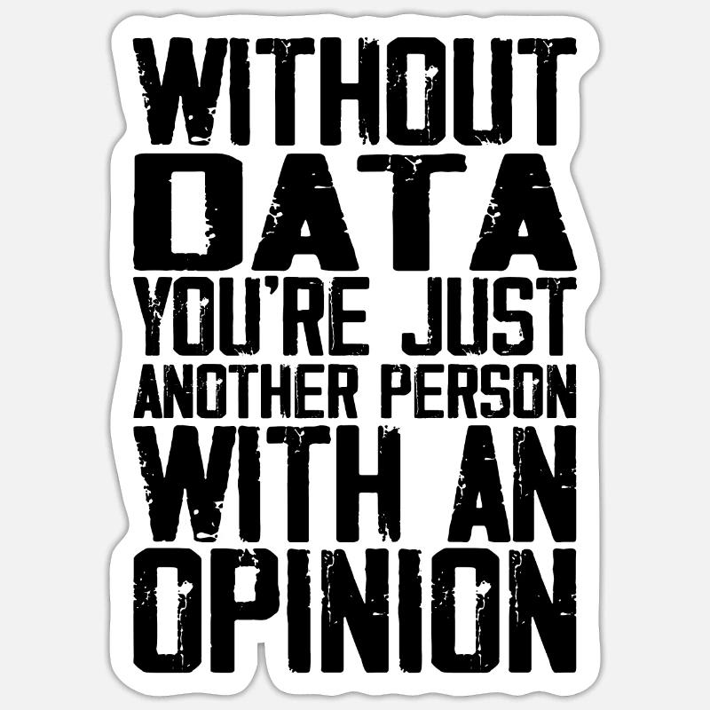 Data Whisperer Job Data Scientist Data Science - Sticker taille S (10 x 10 cm) - blanc mat