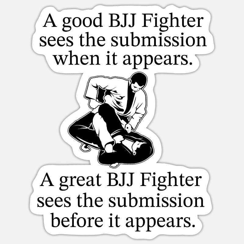 Citation de BJJ Sticker taille S (10 x 10 cm)