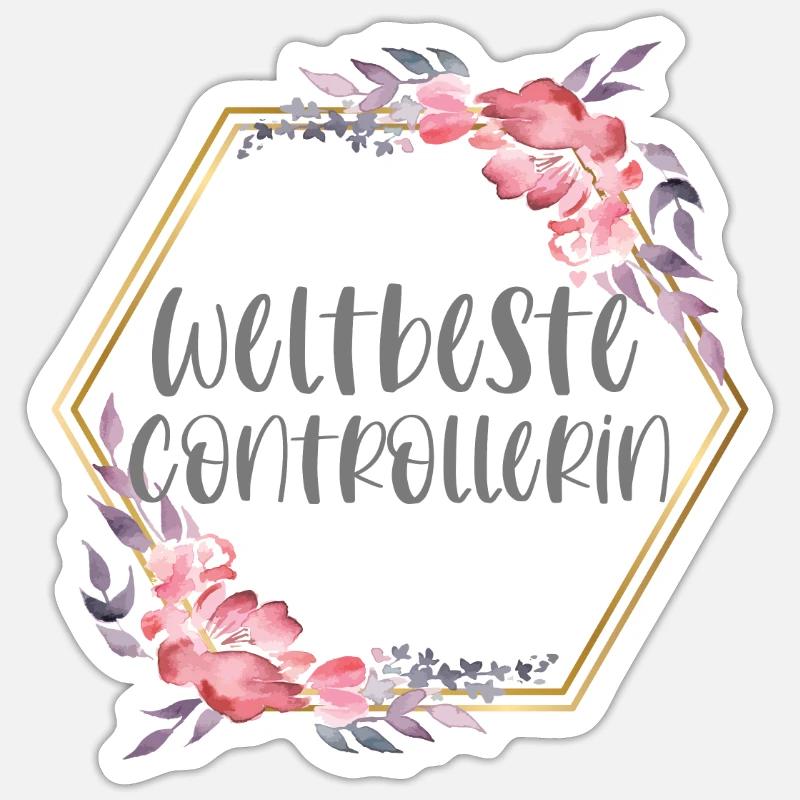 Controllerin Controlling Beruf Geschenk Sticker Größe S (10 x 10 cm)