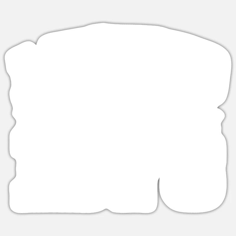 Édition limitée 1973 - Sticker taille S (10 x 10 cm) - blanc mat